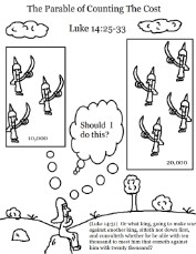 The Parable of Coutning the Cost Coloring Pages